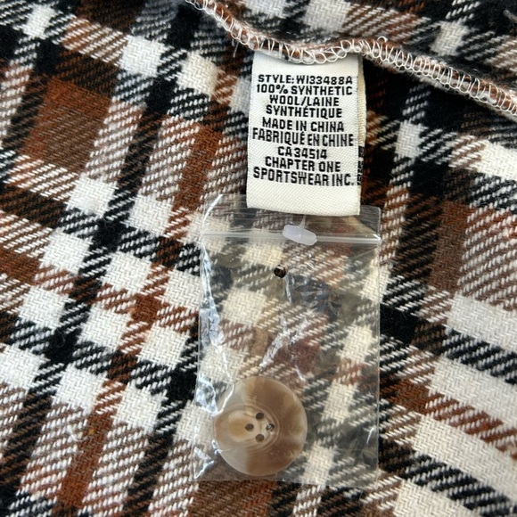 C By One Plaid Buttoned Vest - Picture 10 of 10